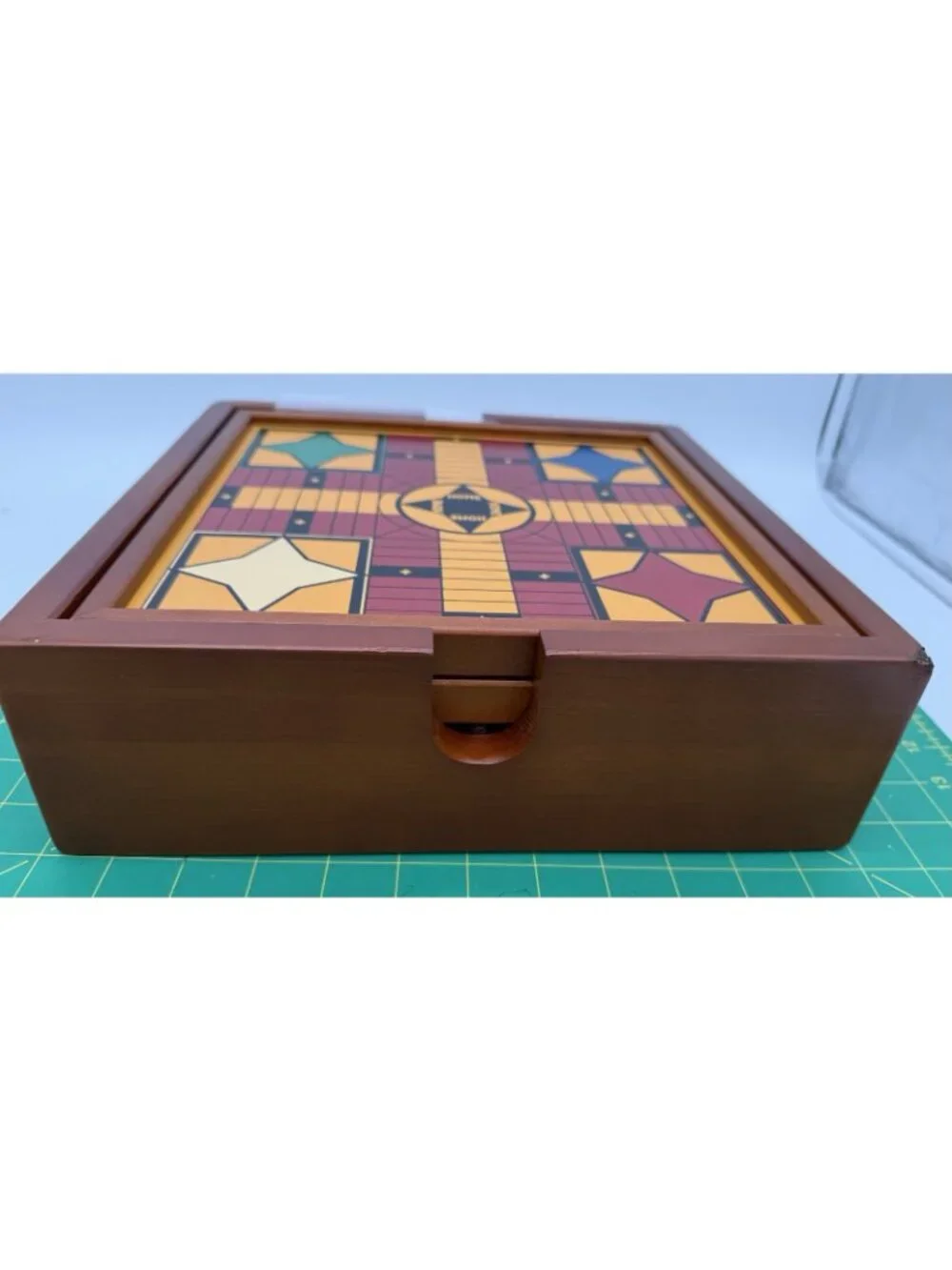 9 Family Games Set Wood Chess Checkers Cribbage By Country Class New READ